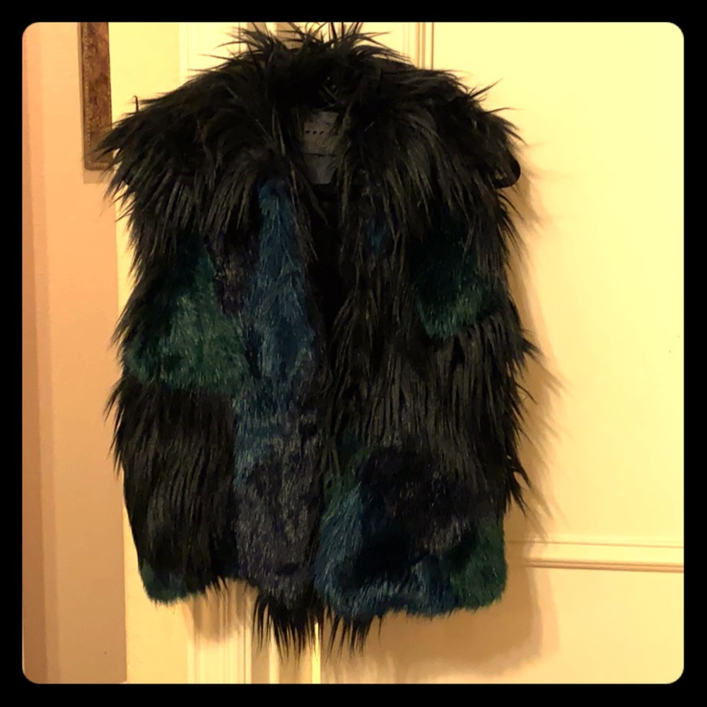 Faux fur vest